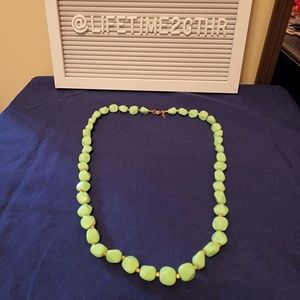 Trifari Seafoam Green/Gold Beaded Necklace